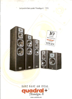 Quadral HiFi - Catalog-Phonologue-E-1993-DE- 
